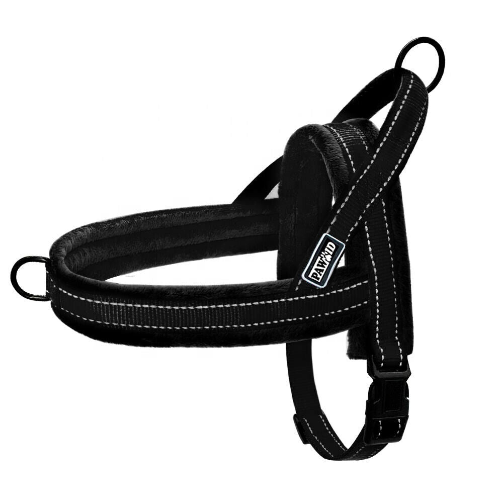 Reflective Step-In Dog Harness - No Pull, Front Ring /Seat Belt Leash Attachment