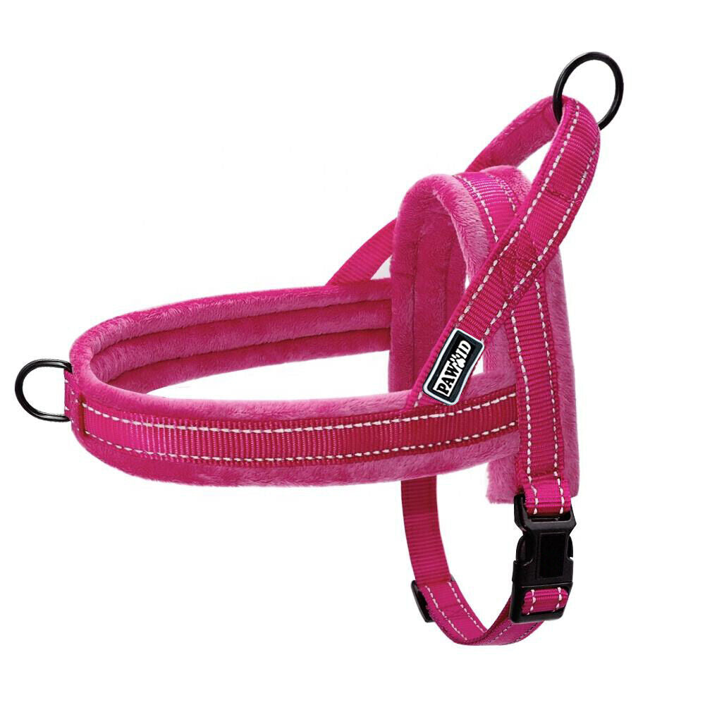 Reflective Step-In Dog Harness - No Pull, Front Ring /Seat Belt Leash Attachment